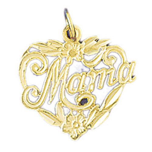 Mama Charm Pendant 14k Gold