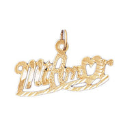 Mi Amor Charm Pendant 14k Gold