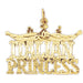 Italian Princess Charm Pendant 14k Gold