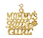 Mommy's Little Girl Charm Pendant 14k Gold