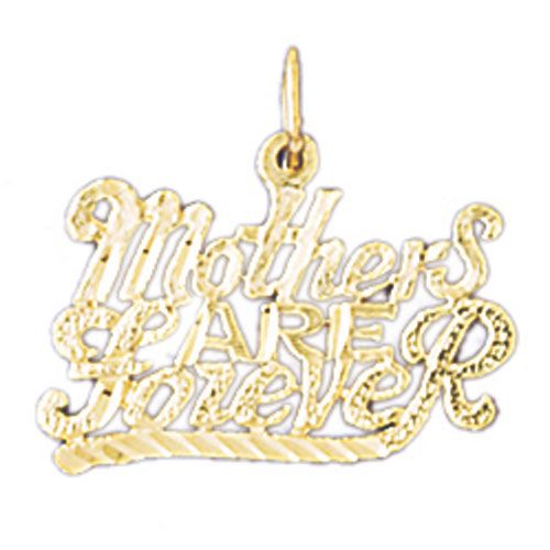 Mothers Are Forever Charm Pendant 14k Gold
