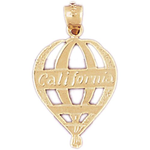 California Charm Pendant 14k Gold