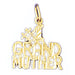 Number One Grandmother Charm Pendant 14k Gold