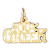 One Hundred Per Cent Greek Charm Pendant 14k Gold