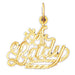 Number One Lady Charm Pendant 14k Gold