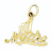 Number One Madre Charm Pendant 14k Gold