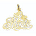 Number One Mama Charm Pendant 14k Gold