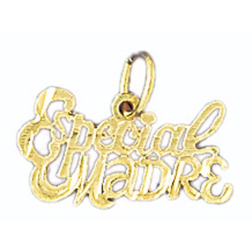 Special Madre Charm Pendant 14k Gold