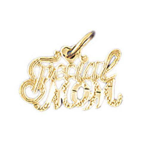 Special Mom Charm Pendant 14k Gold