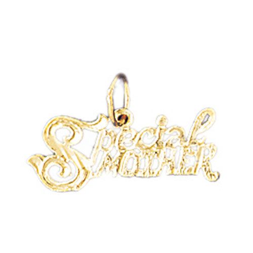 Special Mother Charm Pendant 14k Gold