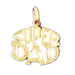 Super Dad Charm Pendant 14k Gold