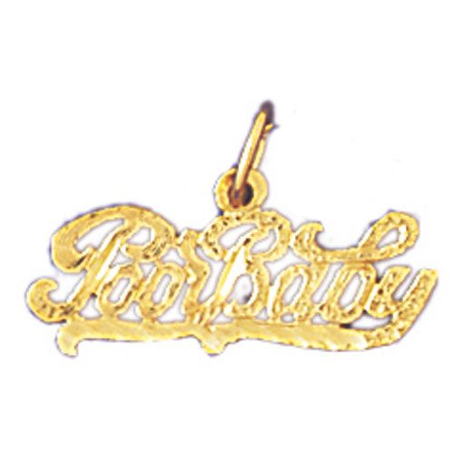 Poor Baby Charm Pendant 14k Gold