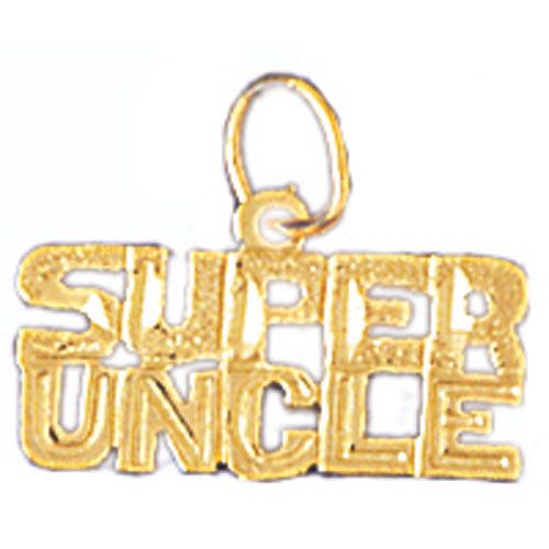 Super Uncle Charm Pendant 14k Gold