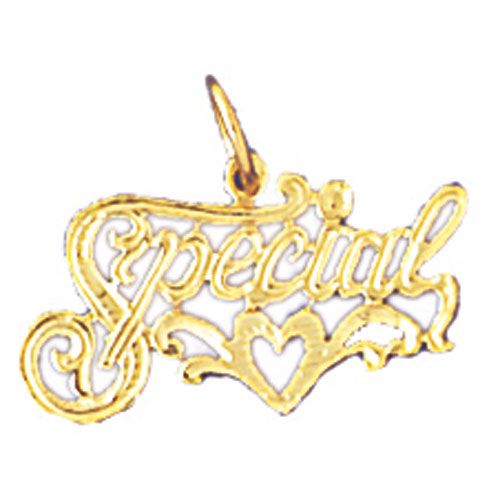 Special Heart Charm Pendant 14k Gold