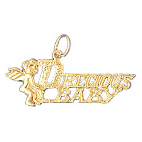 Precious Baby Charm Pendant 14k Gold