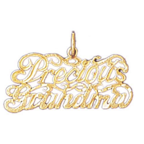 Precious Grandma Charm Pendant 14k Gold