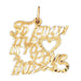 To Know Me Is To Love Me Charm Pendant 14k Gold