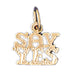 Say Yes Charm Pendant 14k Gold