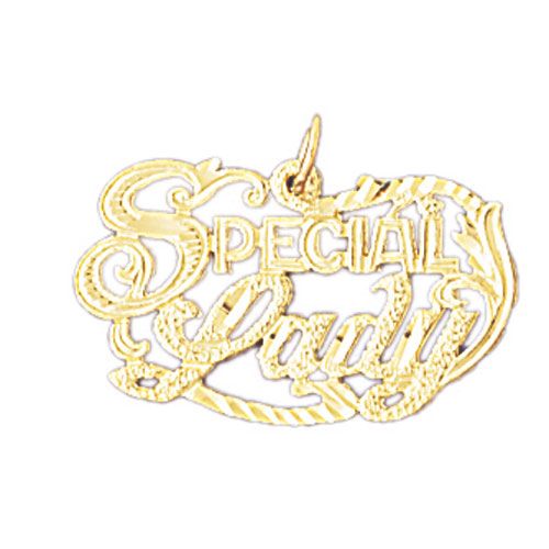 Special Lady Charm Pendant 14k Gold