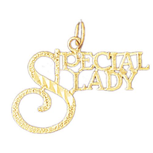 Special Lady Charm Pendant 14k Gold