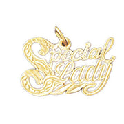 Special Lady Charm Pendant 14k Gold