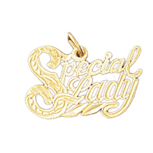 Special Lady Charm Pendant 14k Gold