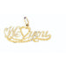 We Love You Charm Pendant 14k Gold