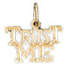 Trust Me Charm Pendant 14k Gold
