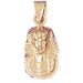 Egyptian Pharaoh Charm Pendant 14k Gold