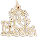I Love Florida Charm Pendant 14k Gold