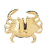 Crab Slide Charm Pendant 14k Gold