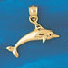 Dolphin Charm Pendant 14k Gold