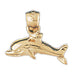 Dolphin Charm Pendant 14k Gold