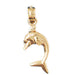 Dolphin Charm Pendant 14k Gold