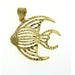 Angelfish Charm Pendant 14k Gold