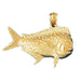Fish Charm Pendant 14k Gold