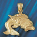 Goldfish Charm Pendant 14k Gold