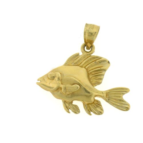 Goldfish Charm Pendant 14k Gold