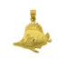 Goldfish Charm Pendant 14k Gold