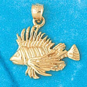 Goldfish Charm Pendant 14k Gold