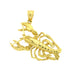 3D Lobster Charm Pendant 14k Gold