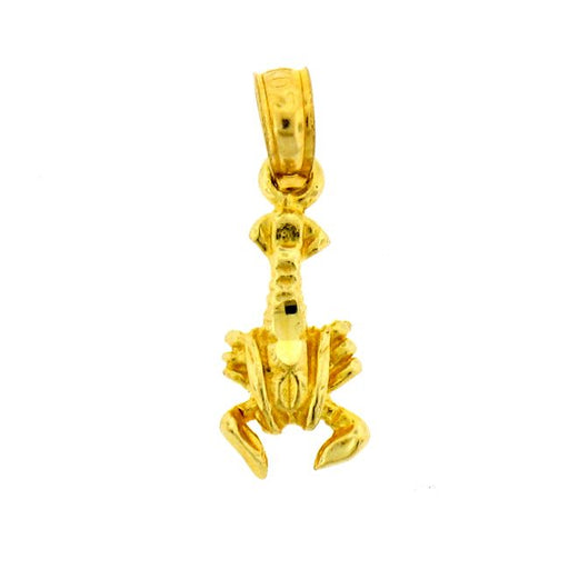 Lobster Charm Pendant 14k Gold