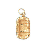 3D Air Boat Charm Pendant 14k Gold