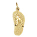Sandal Flip Flop Charm Pendant 14k Gold