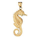 Seahorse Charm Pendant 14k Gold