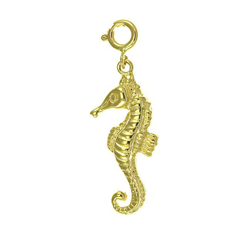 Seahorse Charm Pendant 14k Gold