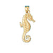 Seahorse Charm Pendant 14k Gold