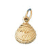 Seashell Charm Pendant 14k Gold