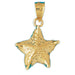 Starfish Charm Pendant 14k Gold