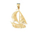 Sailboat Charm Pendant 14k Gold